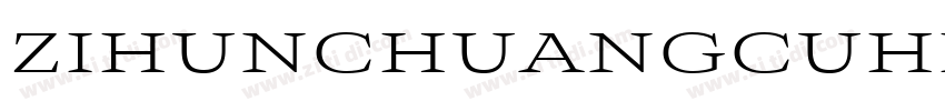 zihunchuangcuhei Re字体转换